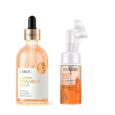 SET SERUM FACIAL LAIKOU VITAMINA C + DESMAQUILLADOR VITAMINA C DR RASHEL