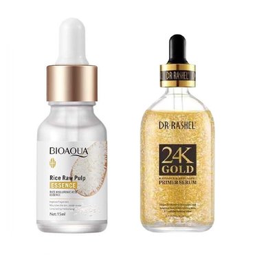 SET SERUM FACIAL BIO AQUA ARROZ + 24K GOLD DR RASHEL