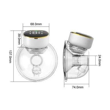 EXTRACTOR DE LECHE PORTÁTIL MANOS LIBRES COLOR DORADO - 4