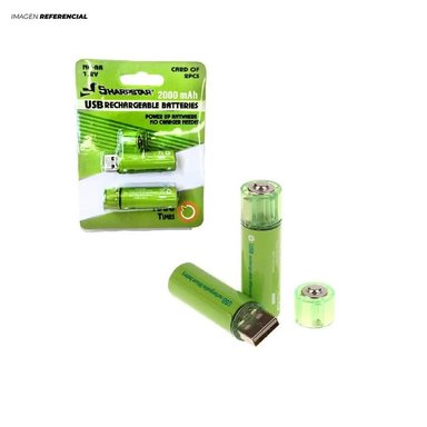 BATERÍAS/PILAS RECARGABLES POR USB AA 1.5V