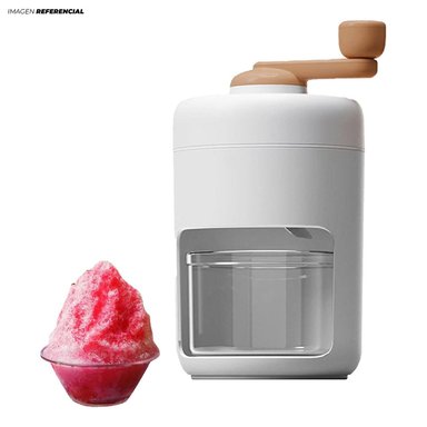 MAQUINA TRITURADORA MANUAL DE HIELO COLOR BLANCO