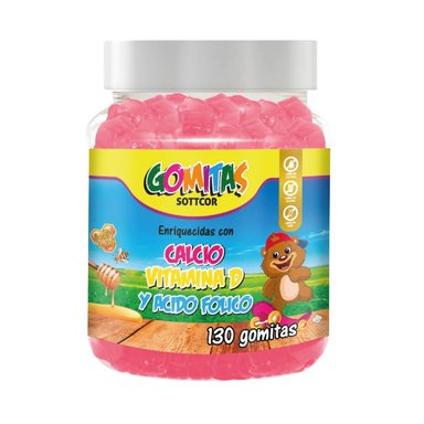 SUPLEMENTO SOTTCOR CALCIO NIÑOS GOMITAS 100GR CHICLE