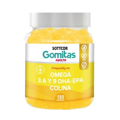 SUPLEMENTO SOTTCOR OMEGA ADULTOS GOMITAS 100GR NARANJA