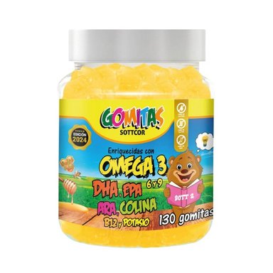 SUPLEMENTO SOTTCOR OMEGA NIÑOS GOMITAS 100GR NARANJA