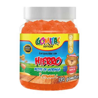 SUPLEMENTO SOTTCOR HIERRO NIÑOS GOMITAS 100GR TUTTI FRUTTI