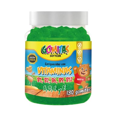 SUPLEMENTO SOTTCOR MULTIVITAMINA NIÑOS GOMITAS 100GR CHICLE