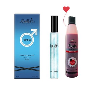 FEROMONAS EN PERFUME HOMBRE + SHAMPOO ROJO