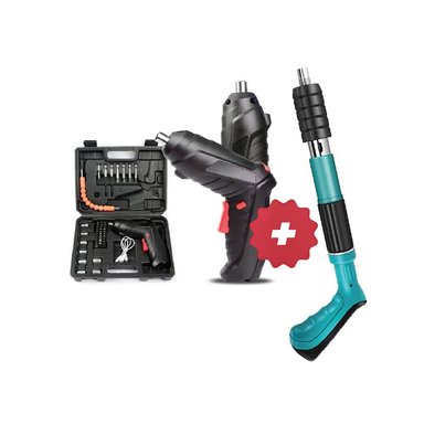 PISTOLA DE CLAVOS PORTÁTIL MÁS DESTORNILLADOR 42 EN 1