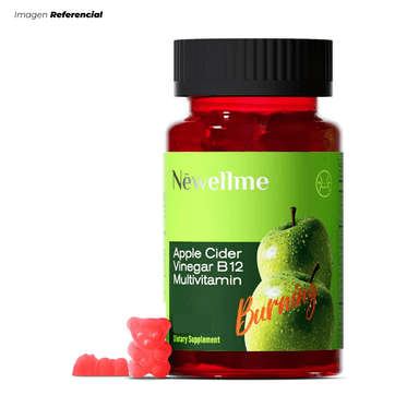 GOMITAS DE VINAGRE DE SIDRA DE MANZANA SIN AZÚCAR DE 60 GUMMIES