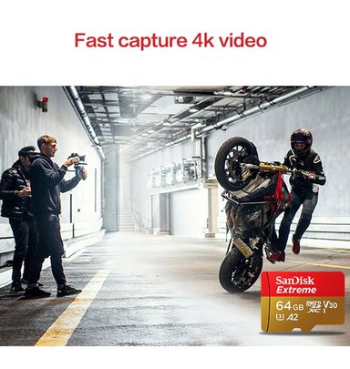 MEMORIA A2 64GB MICRO SD TF 4K V30 160MBS EXTREME PC VIDEO - 2