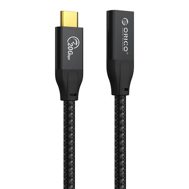 EXTENSION NYLON CABLE TRENZADO USB-C 3.2 - 20GBPS 4K 100CM PREMIUM - 2