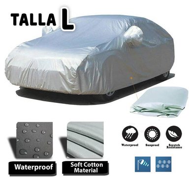 COBERTOR FUNDA PARA AUTO CARRO IMPERMEABLE TALLA L