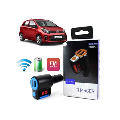 RECEPTOR BLUETOOTH CARGADOR USB AUTO FM REPRODUCTOR AUTORADIO