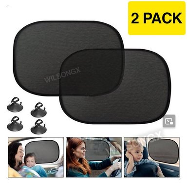 TAPASOL DE AUTO LUNA LATERAL / VENTANA POSTERIOR CARRO KIT 2