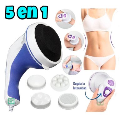 MASAJEADOR CORPORAL 5 EN 1 RELAX SPIN TONE PISTOLA TONIFICADOR