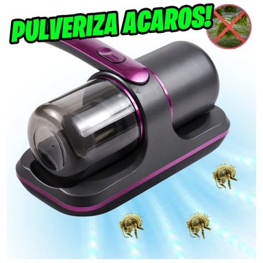 ASPIRADORA INALÁMBRICA ANTI ÁCAROS DE MANO CON LUZ UV PORTATIL