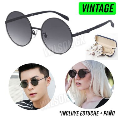 LENTES DE SOL REDONDOS VINTAGE COREANO LENNON UNISEX