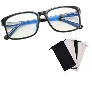 KIT LENTES PARA COMPUTADORA FILTRO AZUL + LIQUIDO LIMPIADOR PAÑO BOLSO - 2