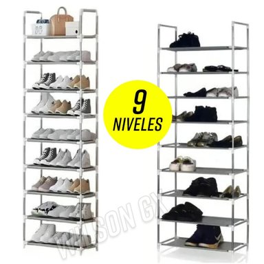 ORGANIZADOR ESTANTE DE 9 NIVELES PARA ZAPATOS ROPA DORMITORIO 1.5 M