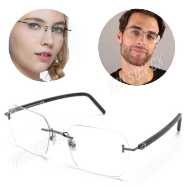 LENTES DE DESCANSO TRANSPARENTES SIN BORDE STREET KNITTED CUADRADOS