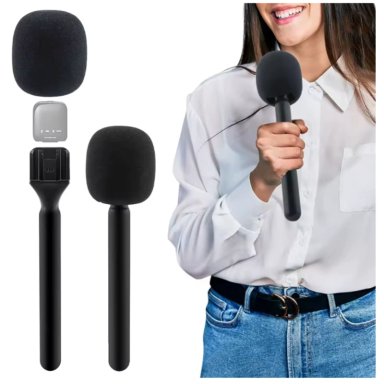 ADAPTADOR SOPORTE MANO MICROFONO INALÁMBRICO SOLAPERO STREAM ENTREVISTA