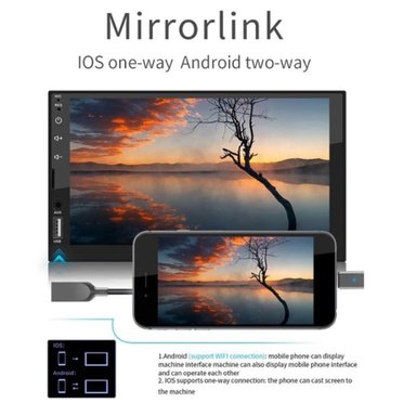 AUTORADIO PANTALLA TÁCTIL MIRRORLINK ANDROID IPHONE BT USB AUX 7 PULG - 3