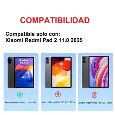 MICA DE VIDRIO PARA TABLET REDMI PAD 2 2025 11' - 2