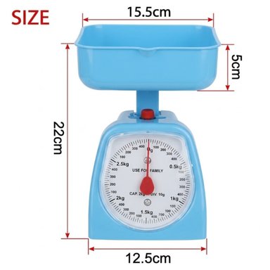 BALANZA GRAMERA 5KG COCINA ANALÓGICA MECÁNICA PORTÁTIL BÁSCULA - 4