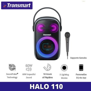 PARLANTE BLUETOOTH TRONSMART HALO 110 60 W KARAOKE NO 100 - 1