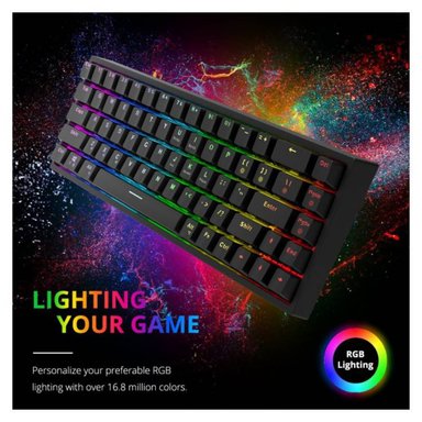 TECLADO WINDOWS/ANDROID/MAC/IOS INALÁMBRICO TRONSMART ELITE MECÁNICO RECARGABLE NO RAZER RED DRAGON - 1