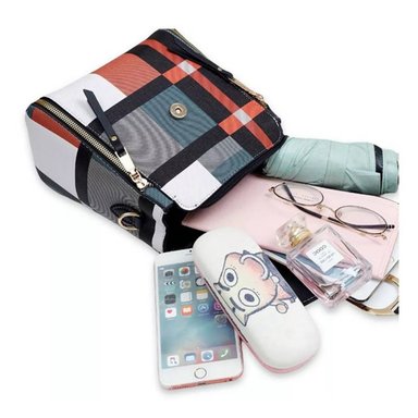 CARTERA MOCHILA BG001 MARRÓN BANDOLERA MUJER DE CUERO PU - 4