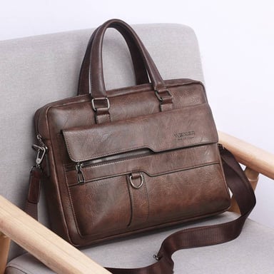 MALETINES EJECUTIVOS HOMBRE PORTAFOLIO WEIXIER DE CUERO PU PARA TRABAJO - 2