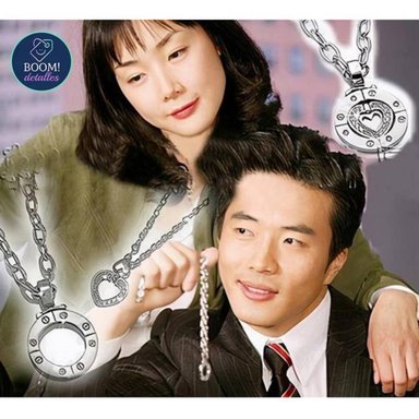 COLLAR ESCALERA AL CIELO PARA PAREJAS DORAMA COREANO HOMBRE MUJER