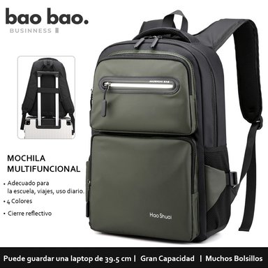 MOCHILA PARA LAPTOP HOMBRE MOCHILA IMPERMEABLE JUVENIL CASUAL MODA