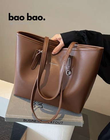 CARTERA MUJER BOLSO BLANCO DE CUERO PU TOTEBAG