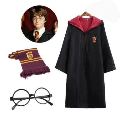 DISFRAZ GRYFFINDOR MULTI HARRY POTTER ROPA HALLOWEN COSPLAY PIEDRA FILOSOFAL