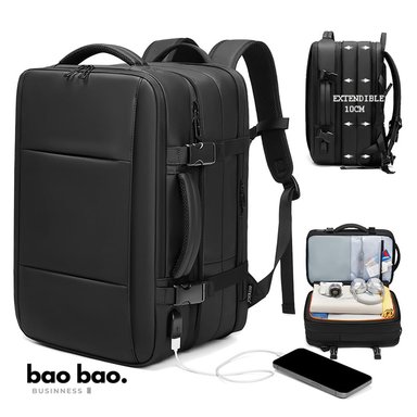 MOCHILA EJECUTIVA GRANDE PARA VIAJES PASEO MALETA DE VIAJE IMPERMEABLE UNISEX EXPLANDIBLE DE 45L