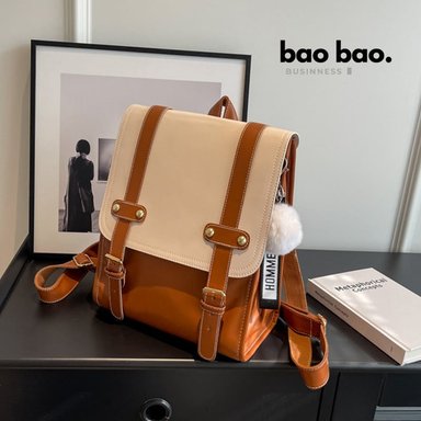 MOCHILA DE CUERO PU MODA JUVENIL ESTILO MERLINA