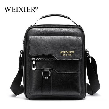 MORRAL HOMBRE DE CUERO PU BANDOLERA IMPERMEABLE WEIXIER