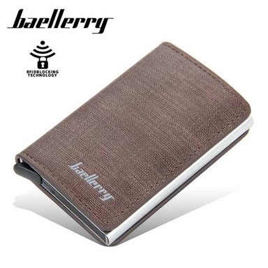 BILLETERA HOMBRE RFID DE CUERO PU CON TARJETERO BILLETERA BAELLERRY