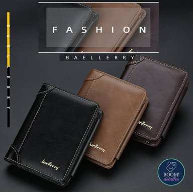 BILLETERA HOMBRE DE CUERO PU BAELLERRY TARJETERO Y MONEDERO