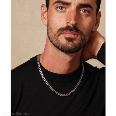 CADENA COLLAR HOMBRE DE ACERO INOXIDABLE DE MODA JOYERÍA PARA HOMBRE 5MM
