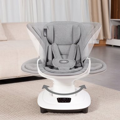 MECEDORA ELÉCTRICA TÁCTIL ROCKING CHAIR BABY CAM GRIS CLARO - 5