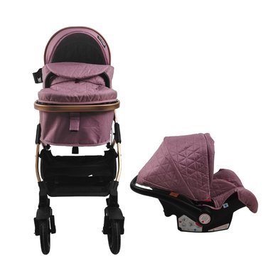 COCHE TRAVEL SYSTEM GALAXY BABY CAM ROSADO