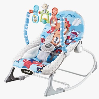 SILLA BABY BOUNCER MECEDORA MESA DE COMER BABY CAM AZUL