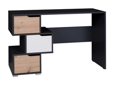 ESCRITORIO MODERNO VENTITAS PERU MADISON 45 CM X 120 CM NEGRO Y DUNA