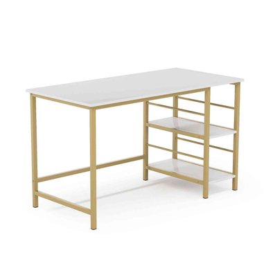 ESCRITORIO CONTEMPORÁNEO VENTITAS PERU BONNIE 50 CM X 115 CM BLANCO GOLDEN