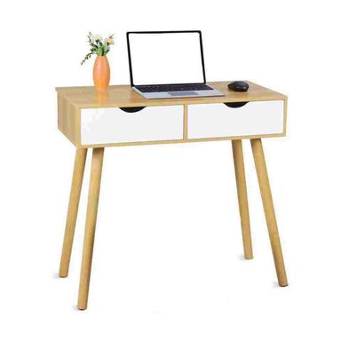 ESCRITORIO VENTITAS PERU LUNA 40 CM X 90 CM VINTAGE 2 CAJONES DUNA