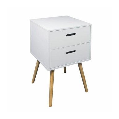 VELADOR VENTITAS PERÚ MESA NOCHE VINTAGE STACY 2 CAJONES BLANCO
