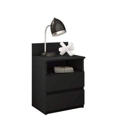 VELADOR VENTITAS PERÚ MESA NOCHE VALERY 2 CAJONES NEGRO